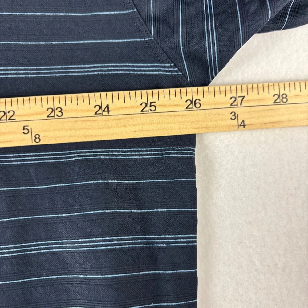 Nike, Golf Polo Shirt, Men's XXL, Dark Blue Gray stripes,‎ Fit Dri